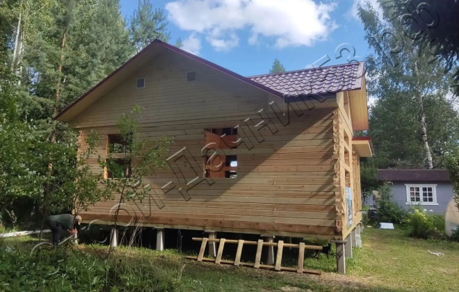 4 Брусовой дом ОД-39, 9x7.5 м, 65.3 М², Московская область, Талдомский район, СНТ «Мечта» (4)
